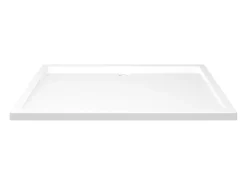 Base de chuveiro bandeja de chuveiro banheiro lavabo box de chuveiro casa interior retangular 80x120 cm ABS branca 02_0001954