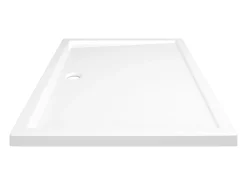 Base de chuveiro bandeja de chuveiro banheiro lavabo box de chuveiro casa interior retangular 80x120 cm ABS branca 02_0001954