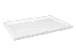 Base de chuveiro bandeja de chuveiro banheiro lavabo box de chuveiro casa interior retangular ABS 70 x 100 cm branca 02_0001950