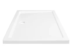 Base de chuveiro bandeja de chuveiro banheiro lavabo box de chuveiro casa interior retangular ABS 70 x 100 cm branca 02_0001950