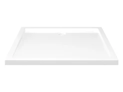 Base de chuveiro bandeja de chuveiro banheiro lavabo box de chuveiro casa interior retangular 80x90 cm ABS branca 02_0001952