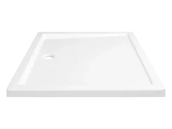 Base de chuveiro bandeja de chuveiro banheiro lavabo box de chuveiro casa interior retangular 80x90 cm ABS branca 02_0001952