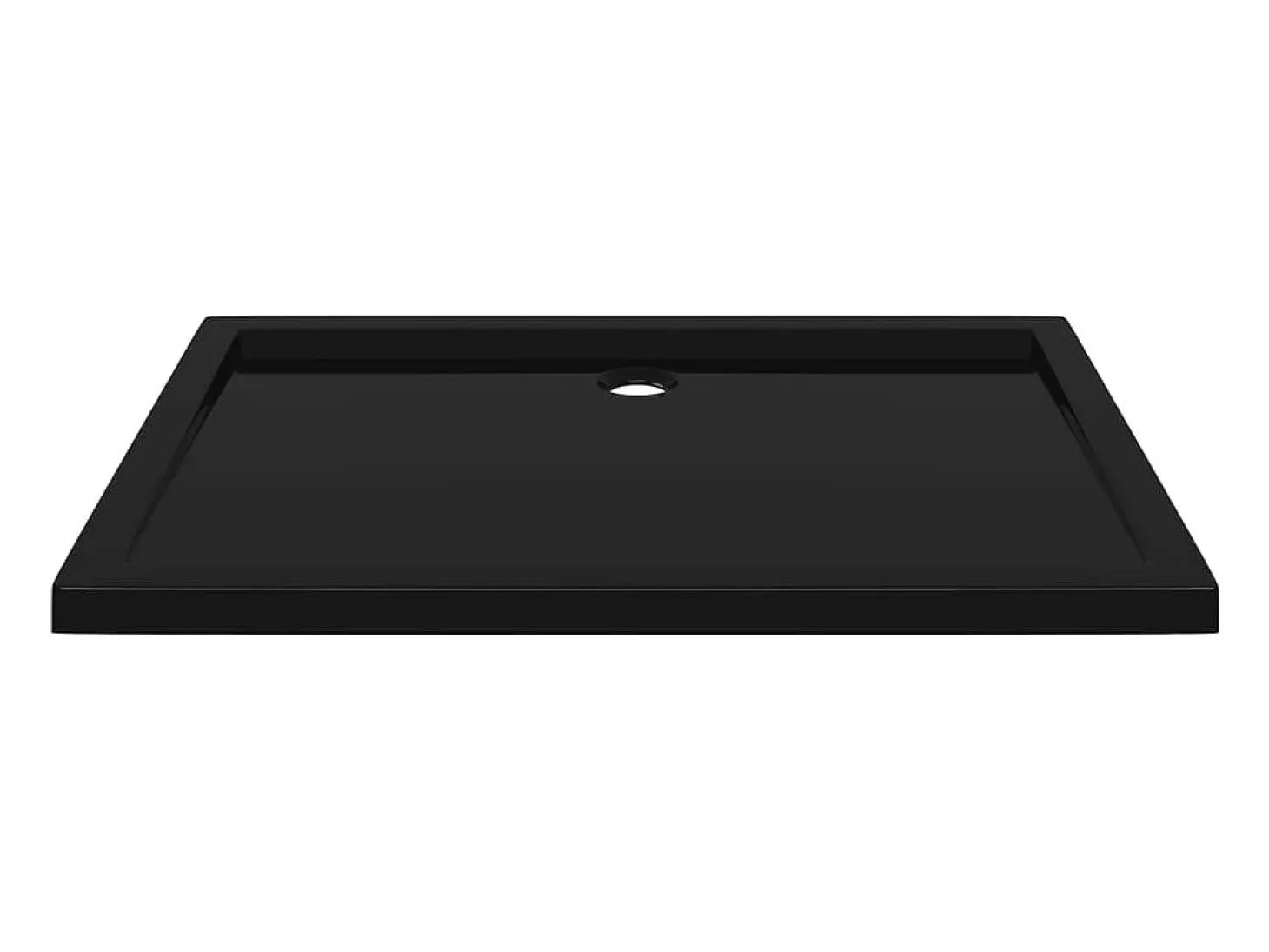 Base de chuveiro bandeja de chuveiro banheiro lavabo box de chuveiro casa interior retangular 80x110 cm ABS preta 02_0001962