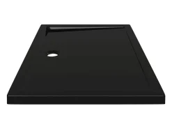 Base de chuveiro bandeja de chuveiro banheiro lavabo box de chuveiro casa interior retangular 80x110 cm ABS preta 02_0001962