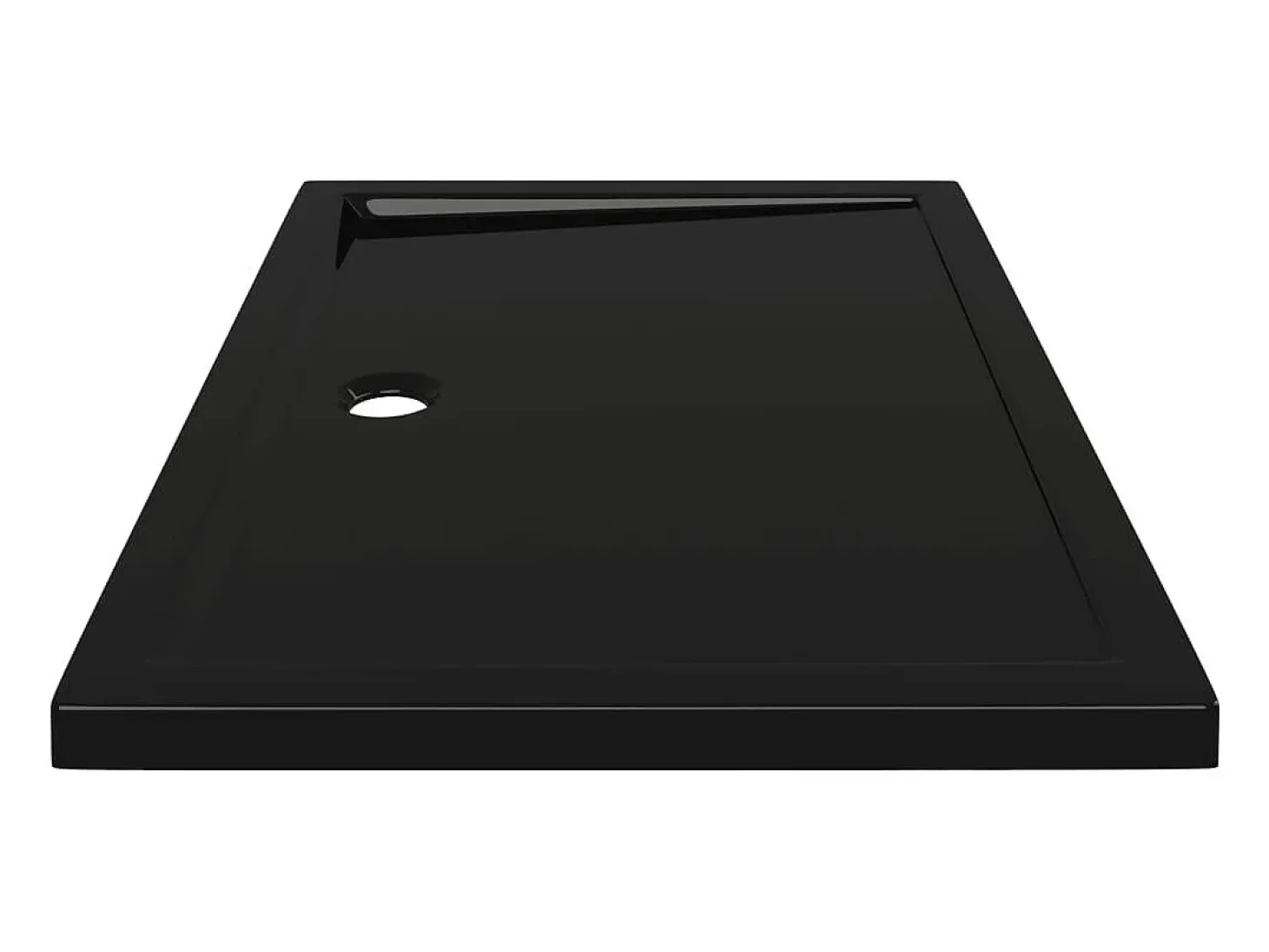 Base de chuveiro bandeja de chuveiro banheiro lavabo box de chuveiro casa interior retangular 80x110 cm ABS preta 02_0001962