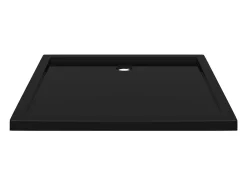 Base de chuveiro bandeja de chuveiro banheiro lavabo box de chuveiro casa interior retangular 80x90 cm ABS preta 02_0001961