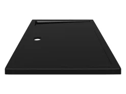 Base de chuveiro bandeja de chuveiro banheiro lavabo box de chuveiro casa interior retangular ABS 80x120 cm preta 02_0001963