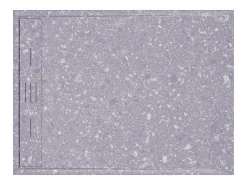 Base de chuveiro Efeito Terrazzo extra plana em resina cortável, com sifão, 120x90 cm, LYROSA