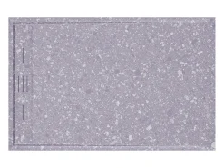 Base de chuveiro estilo italiano cortável em resina SMC - Efeito terrazzo - 140 x 90 cm - LYROSA