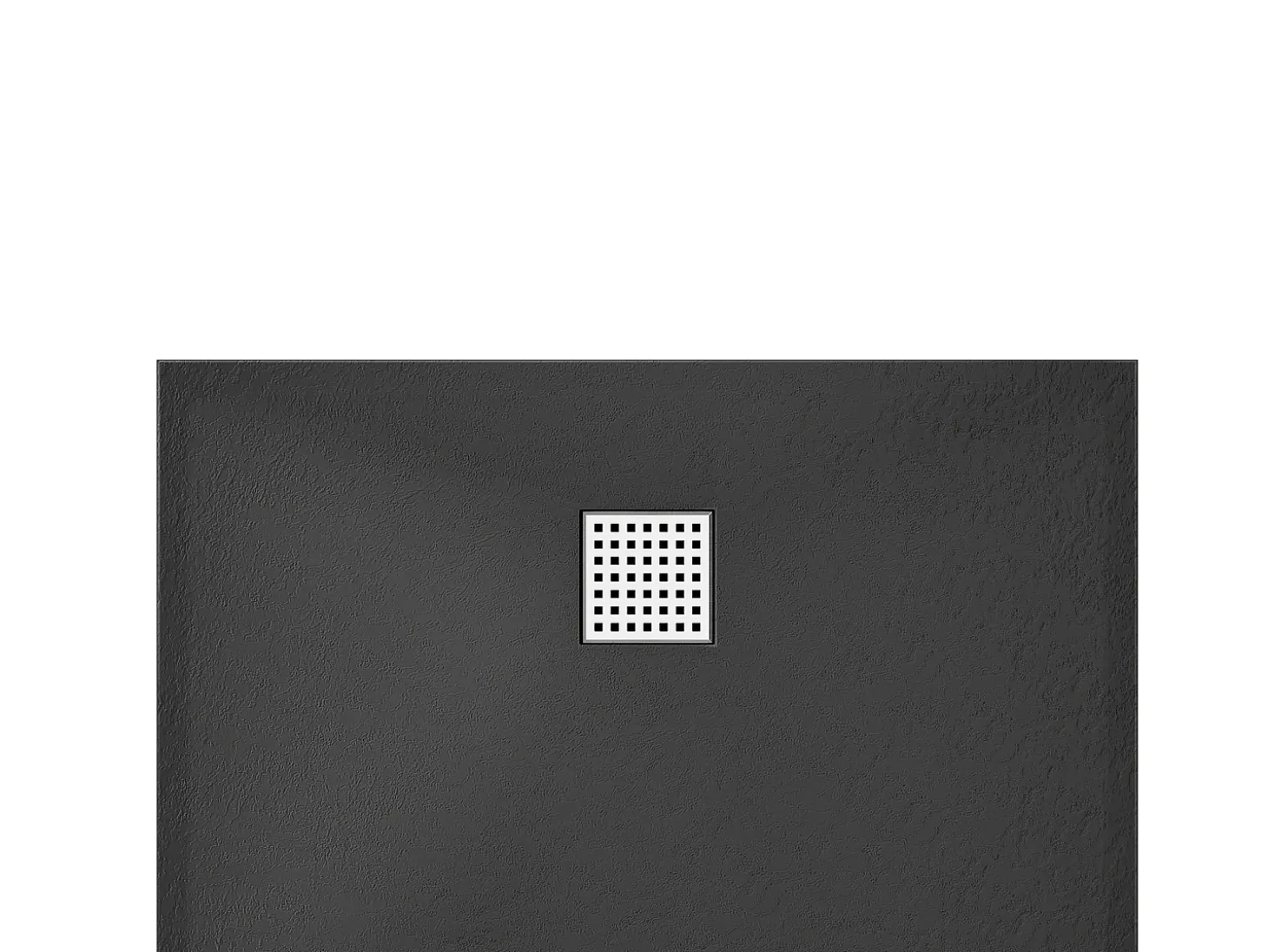 Base de chuveiro extra plana de pousar ou de encastar preto C120 x L90 cm MIRNOSA