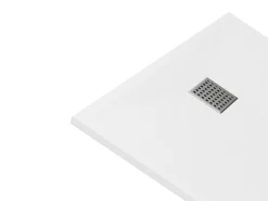 Base de chuveiro extra plana de pousar ou de encastrar cortável branco C140 x L90 cm MIRNOSA