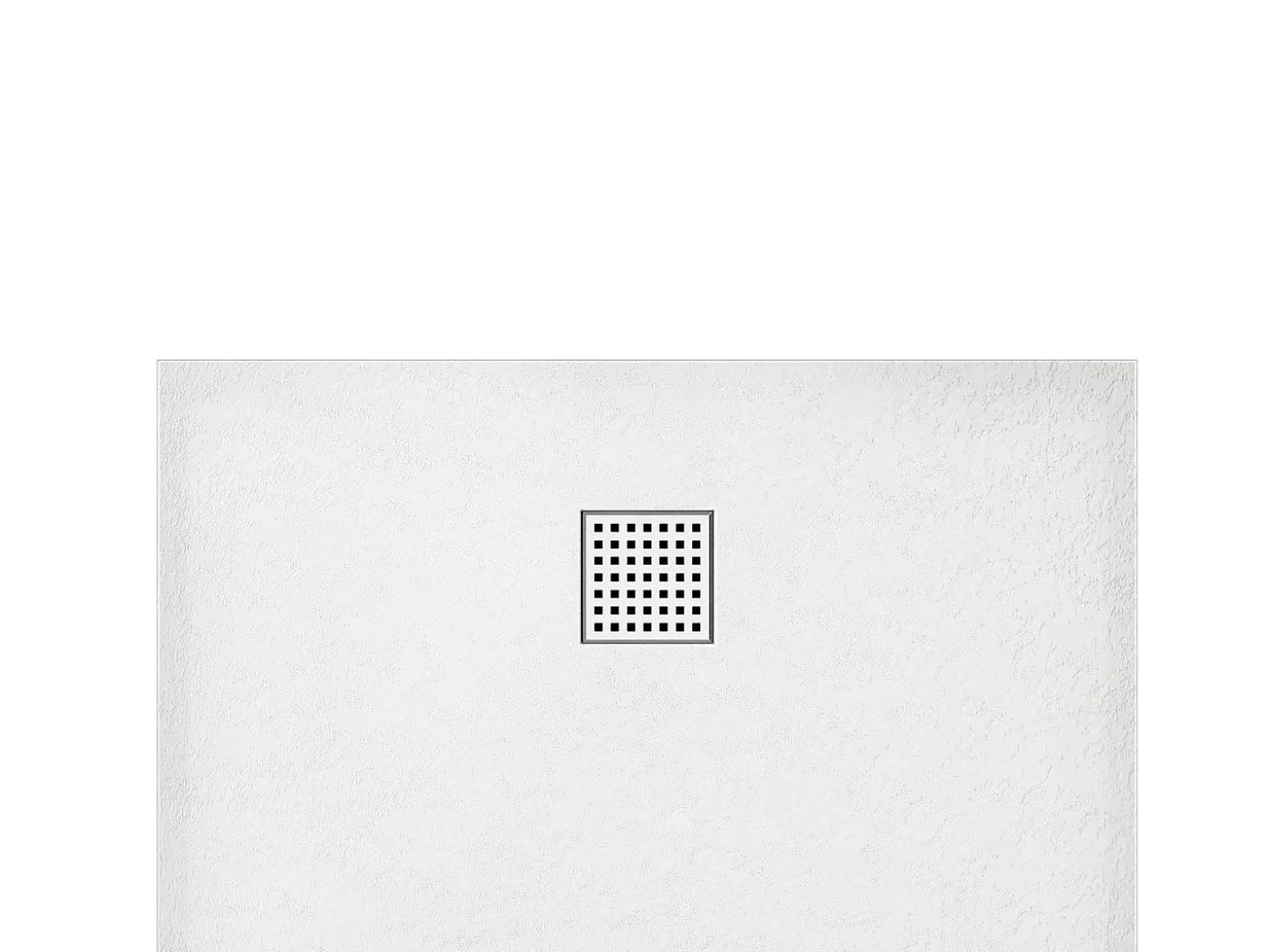 Base de chuveiro extra plana de pousar ou de encastrar cortável branco C140 x L90 cm MIRNOSA