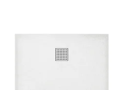 Base de chuveiro extra plana de pousar ou de encastrar cortável em resina SMC branco 140x80 cm - MIRNOSA