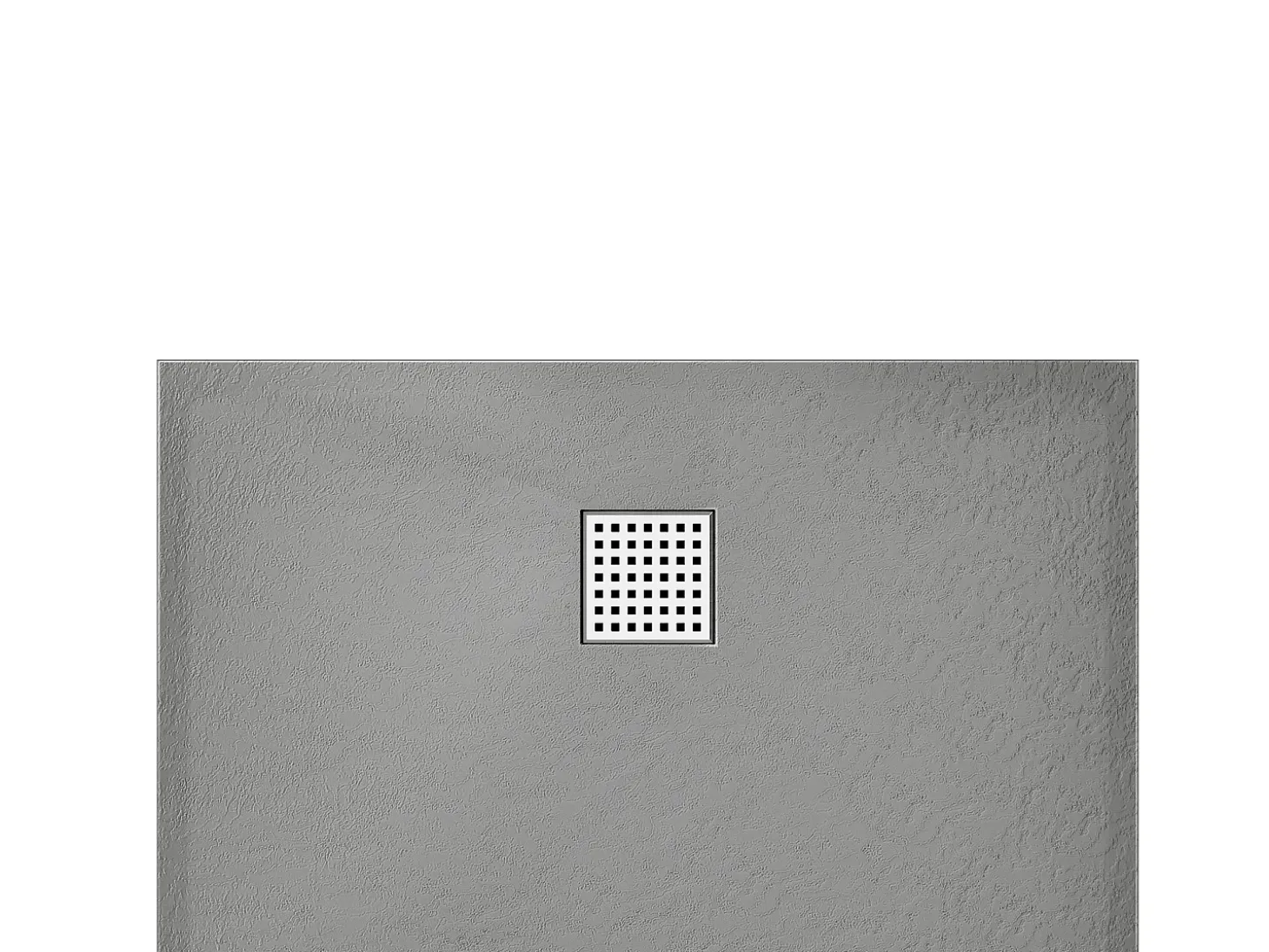 Base de chuveiro extra plana de pousar ou de encastrar cortável cinza C140 x L90 cm MIRNOSA