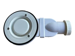 Base de chuveiro extra plana branco resina SMC de pousar ou de encastrar cortável, com sifão, C160xL90 cm LYROSA