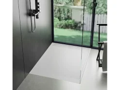 Base de duche em resina 120 x 80 Ardósia Branca Essebagno