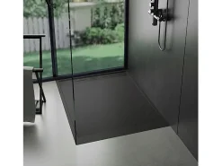 Base de duche em resina 120 x 80 Ardósia preta Essebagno