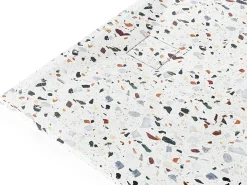 Base de duche extra-plana recortável em resina SMC - terrazzo laranja - 120 x 90 cm - MIRNOSA