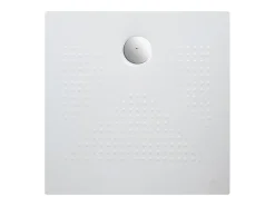 Base de duche quadrada "Denver" branca brilhante em cerâmica fina antiderrapante 90x90h cm