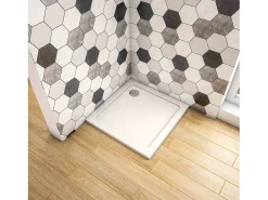 Base de duche Quadrado Branco 76x76x3cm-AICA