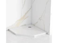 Base De Duche Rea Diamond 80X80X5Cm White