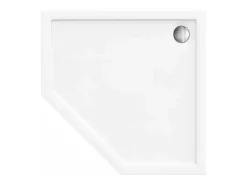 Base De Duche Rea Diamond 80X80X5Cm White