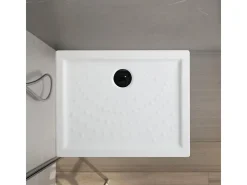Base de duche retangular "Matera" em cerâmica antiderrapante com cantos elevados cm 70x100h