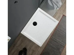 Base de duche retangular "Matera" em cerâmica antiderrapante com cantos elevados cm 70x90h