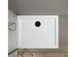 Base de duche retangular "Matera" em cerâmica antiderrapante com cantos elevados cm 70x90h