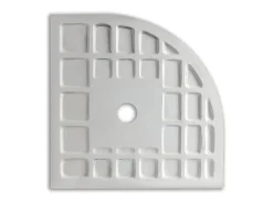 Base de duche semicircular 