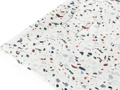 Base de duche ultra fina em resina SMC com sifão - terrazzo branco - 120 x 90 cm - MIRNOSA