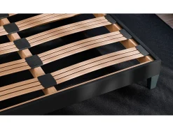 Base de ripas 90x 190 cm - Estrutura durável de madeira de abeto de alta qualidade - Preto - Confortável Douce Lune®