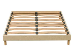 Base de ripas 180x 200 cm - Madeira de abeto Estrutura durável de alta qualidade - Bege - Confortável Douce Lune®