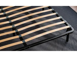 Base de ripas 90x 200 cm Estrutura sólida de metal preto de alta qualidade - Confortável Douce Lune®