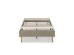 Base estofada Aura 90x190 cm Bege
