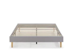 Base estofada Aura 150x190 cm Cinza Claro