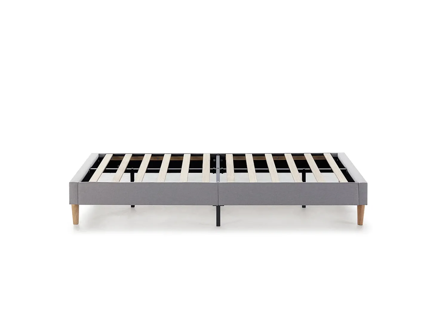 Base estofada Aura 90x190 cm Cinza Claro