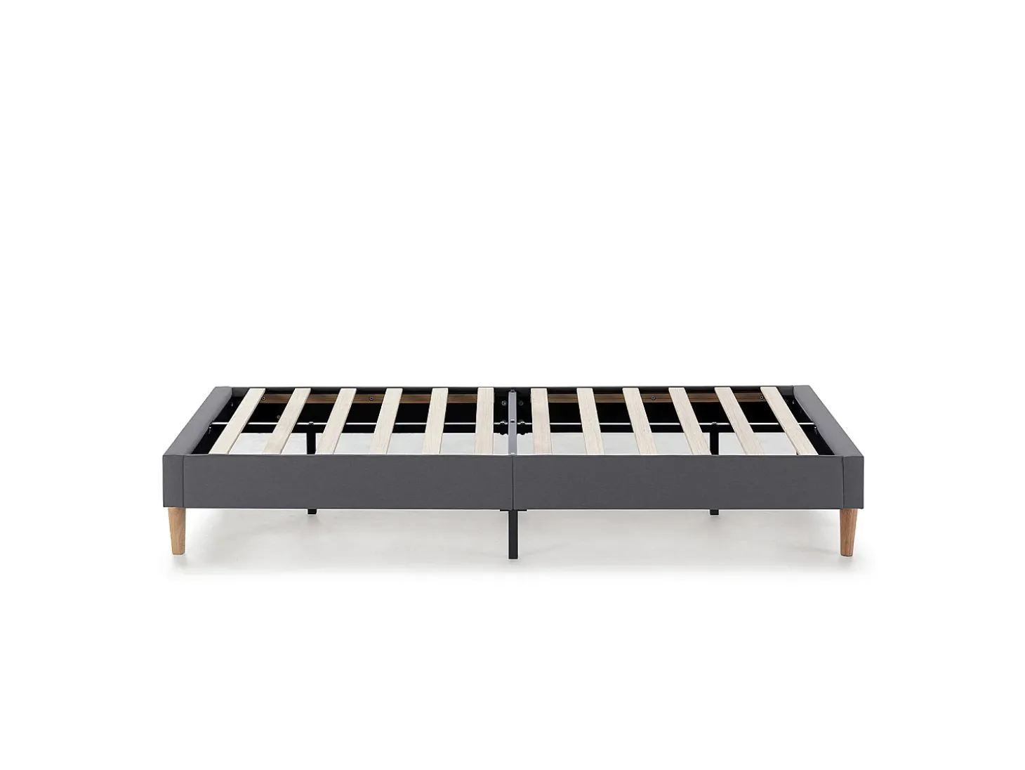 Base estofada Aura 90x190 cm Cinza Escuro