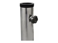 Base para guarda-sol em granito polido 30 kg com rodas e alça 38 a 48 mm cinza 2202026/2