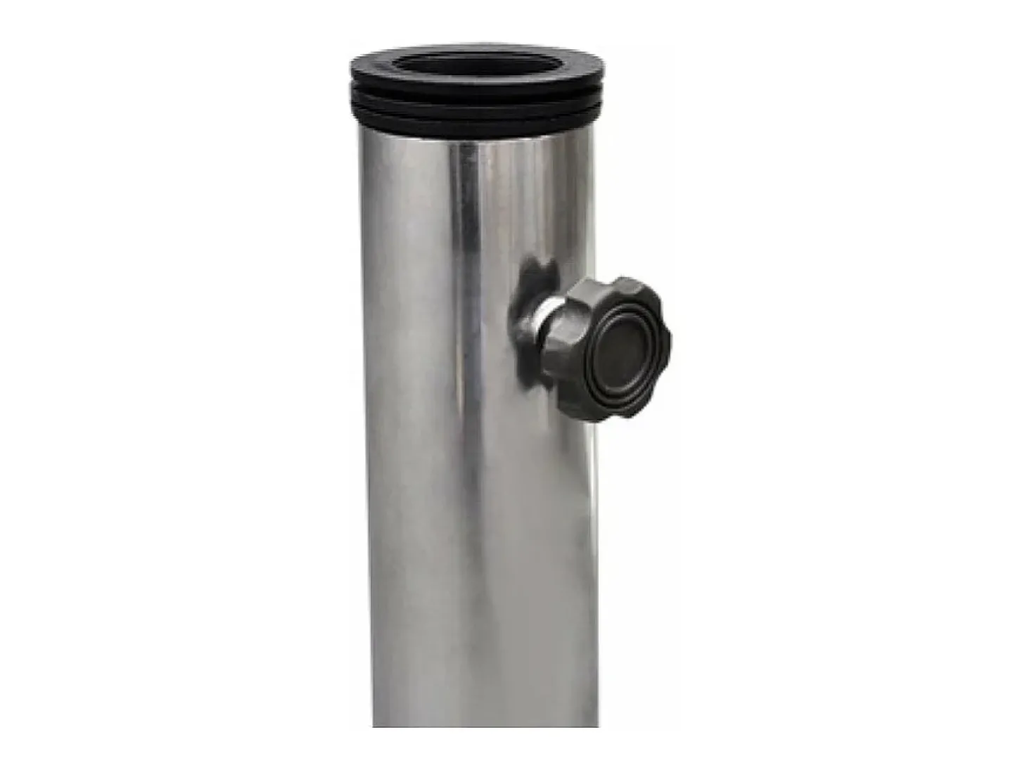 Base para guarda-sol em granito polido 30 kg com rodas e alça 38 a 48 mm cinza 2202026/2