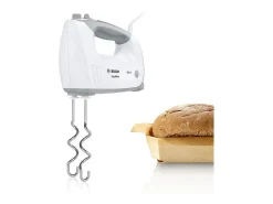 Batedeira Bosch MFQ36440 450W 5 velocidades com batedores, ganchos em inox e tigela graduada com tampa