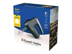 Batedeira manual Russell Hobbs Desire Matte Charcoal 185W, 5 velocidades, design elegante preto fosco