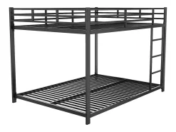 Beliche 2 x 140 x 200 cm - cama de ferro - estilo simples - preto