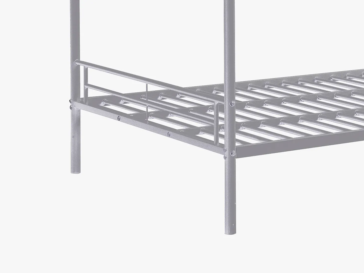 Beliche 2 x 120 x 190 cm cor prateada - DUOTIS