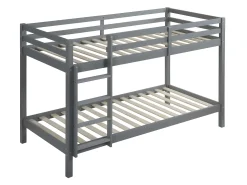 Beliche 2 x 90 x 190 cm pinho maciço com colchões ANICET II