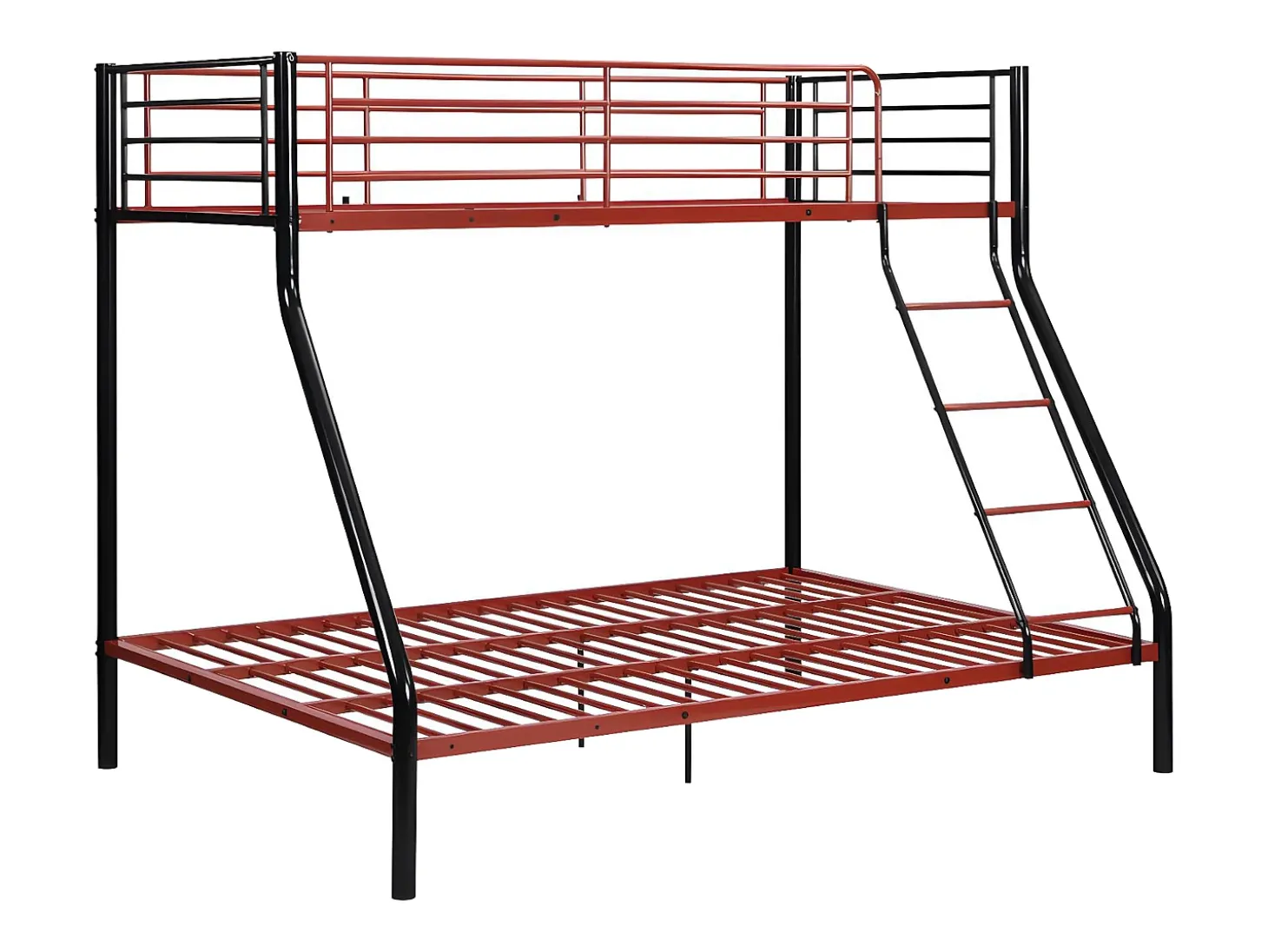 Beliche 90 x190 e 140 x 190 cm aço preto e vermelho ELEVATIO IV