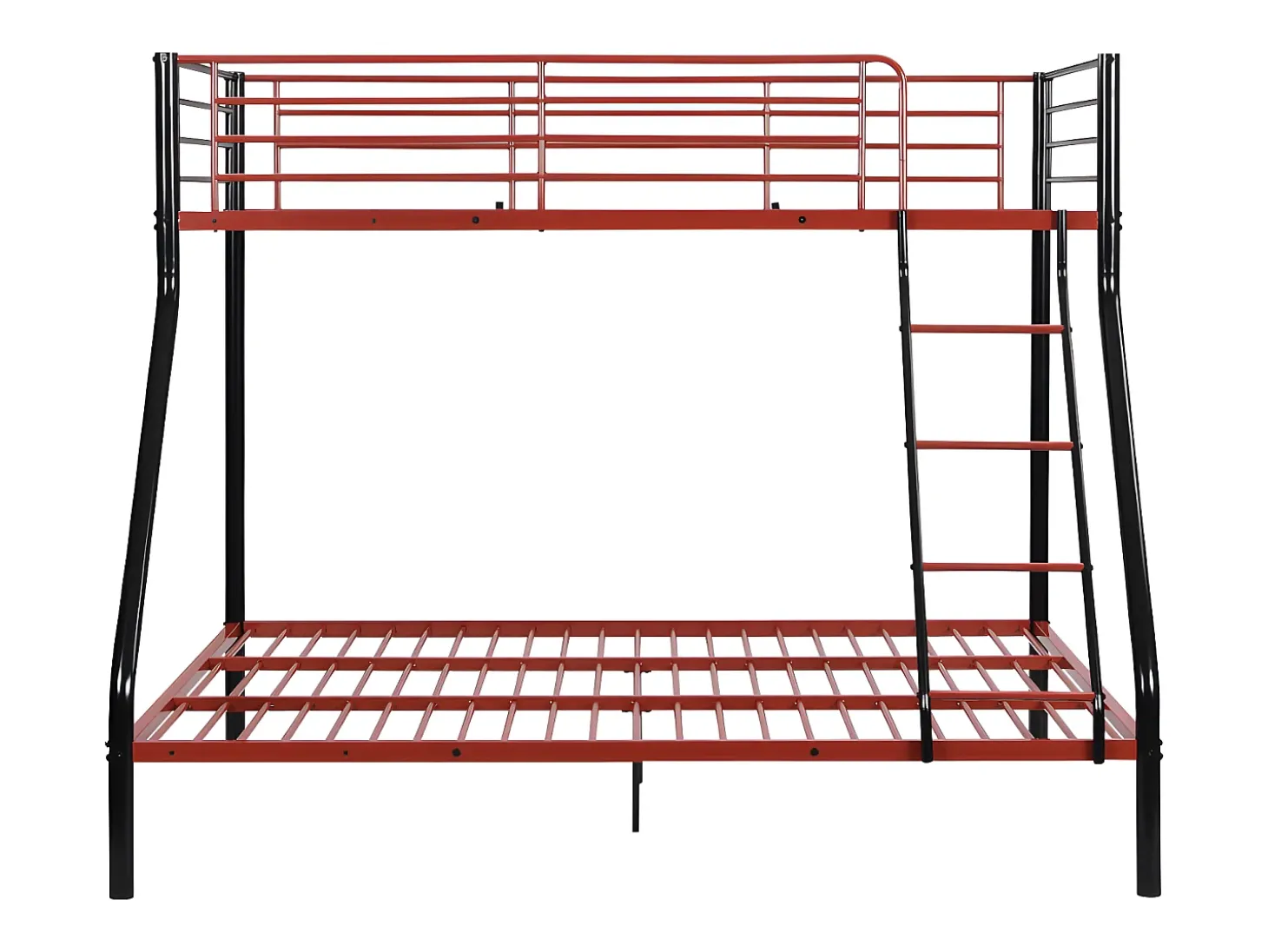 Beliche 90 x190 e 140 x 190 cm aço preto e vermelho ELEVATIO IV