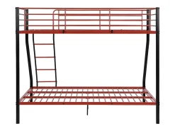 Beliche 90 x190 e 140 x 190 cm aço preto e vermelho ELEVATIO IV