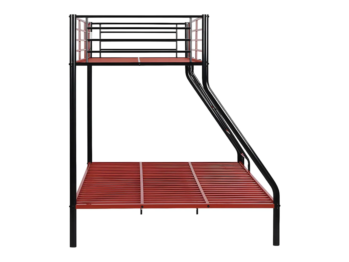 Beliche 90 x190 e 140 x 190 cm aço preto e vermelho ELEVATIO IV