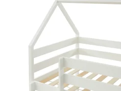 Beliche cabana 2 gavetas 2 x 90 x 190 cm pinho maciço branco com colchão - CHORI